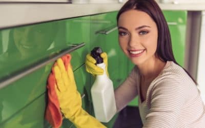 Keep kitchen cabinets organized and clean