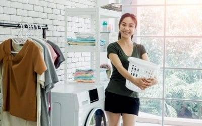 Cleaning the laundry room of your home