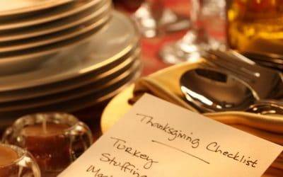 Thanksgiving checklist for a spotless home