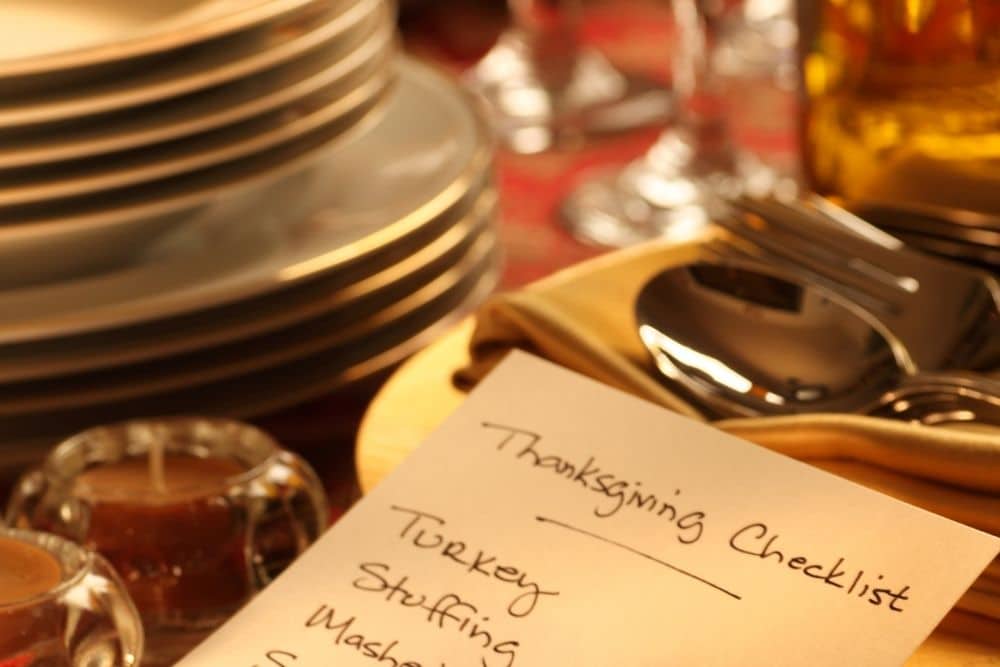 Thanksgiving checklist for a spotless home