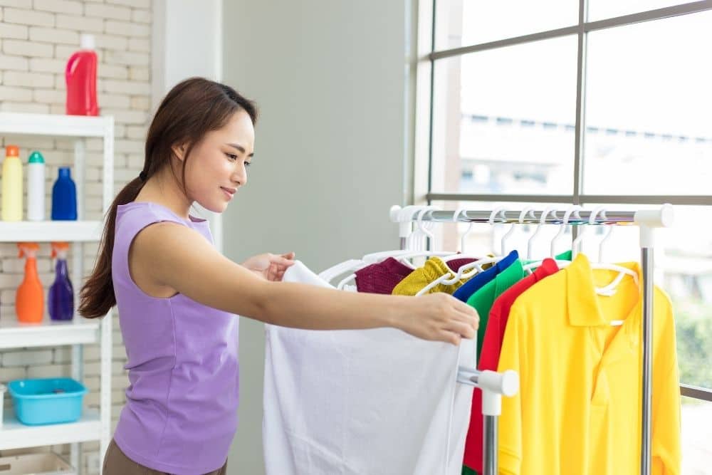 drying clothes - Bello's Cleaning