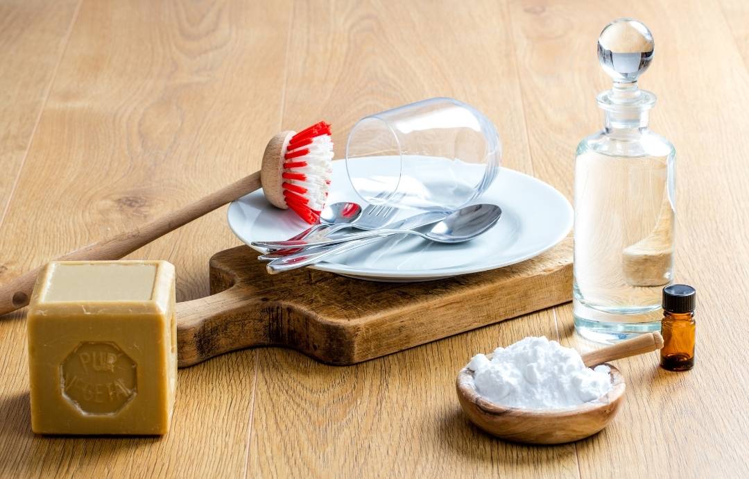 Ingredients for baking soda all-purpose cleaner