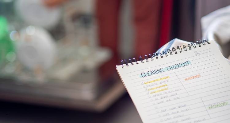 Home cleaning checklist for regular and deep cleaning services in Maryland