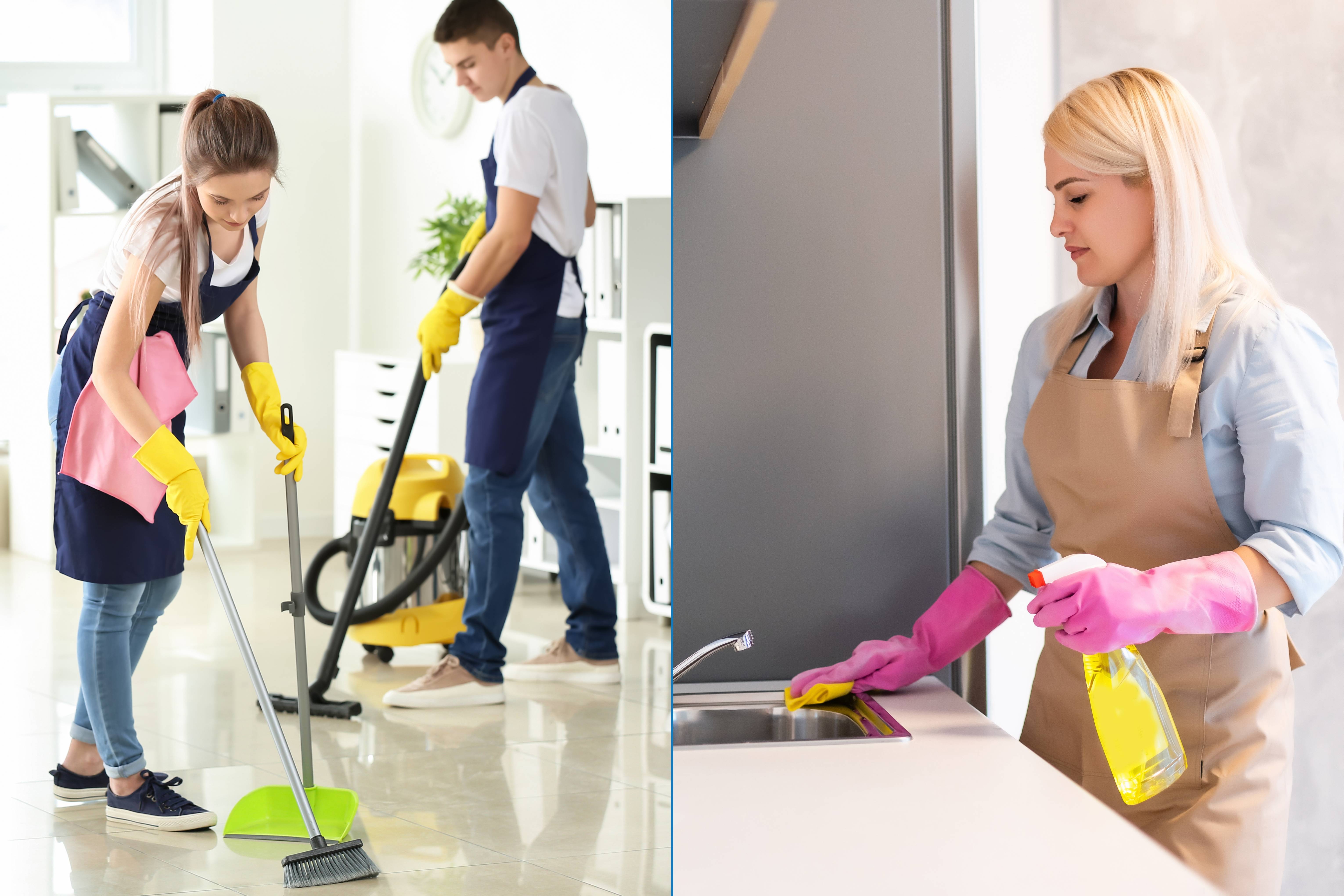 Difference between a professional cleaning company and an individual cleaner