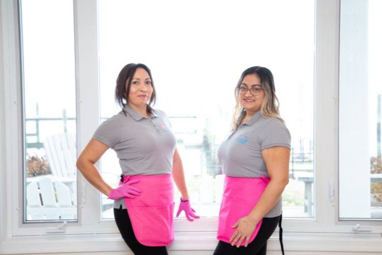 Professional cleaning team