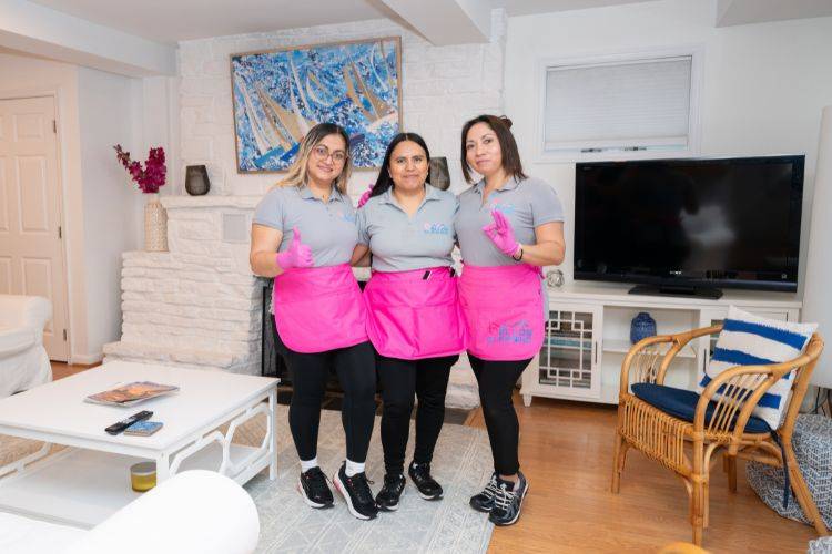 Professional cleaning team