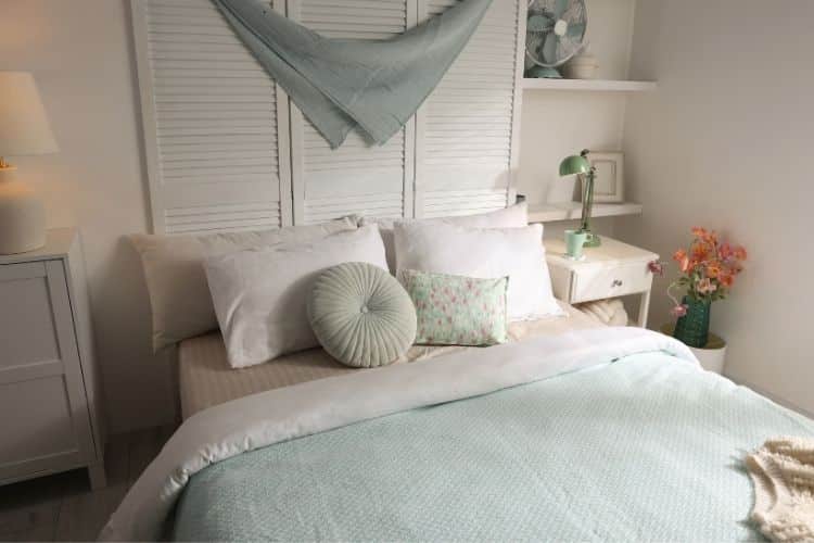 Organized bedroom after recurring maintenance cleaning service