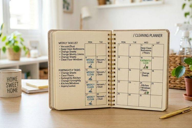 Recurring cleaning service in Maryland schedule helping maintain a clean home