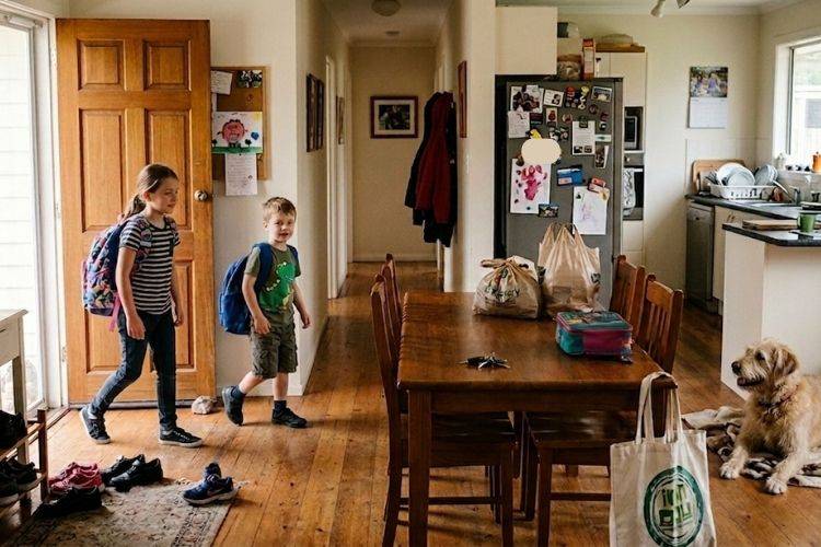 Busy family home in Annapolis where daily routines can make the house get dirty fast after cleaning.