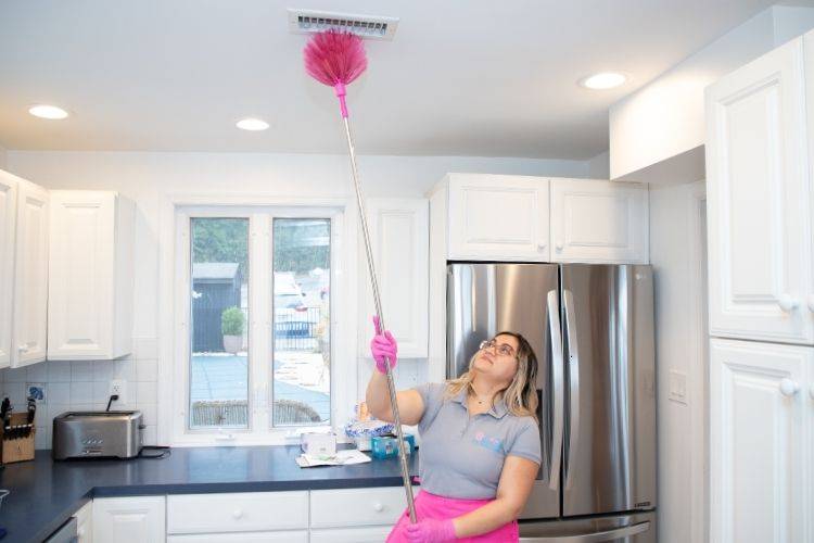 Professional cleaning team providing reliable house cleaning service in Bethesda, MD