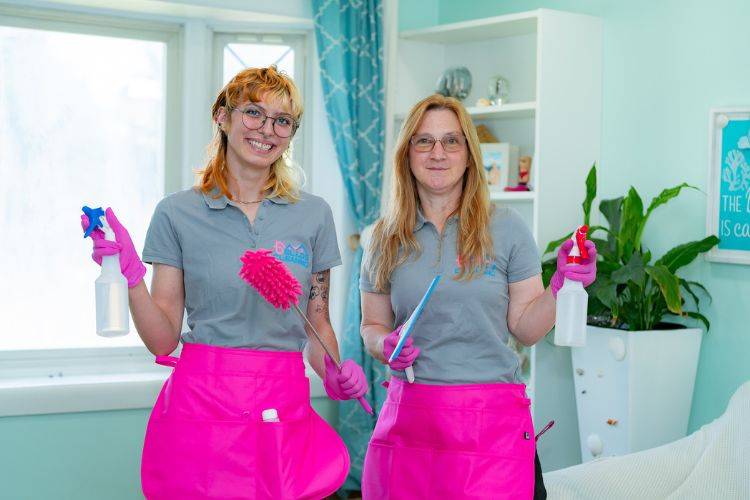 Professional cleaning team