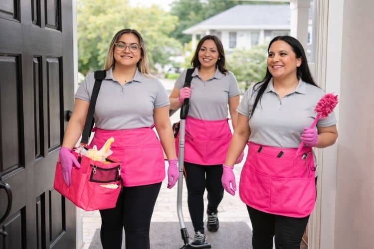 Professional cleaning team arriving for a deep cleaning in Annapolis, MD