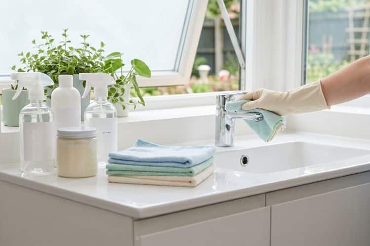 Family safe cleaning products in a Annapolis MD home