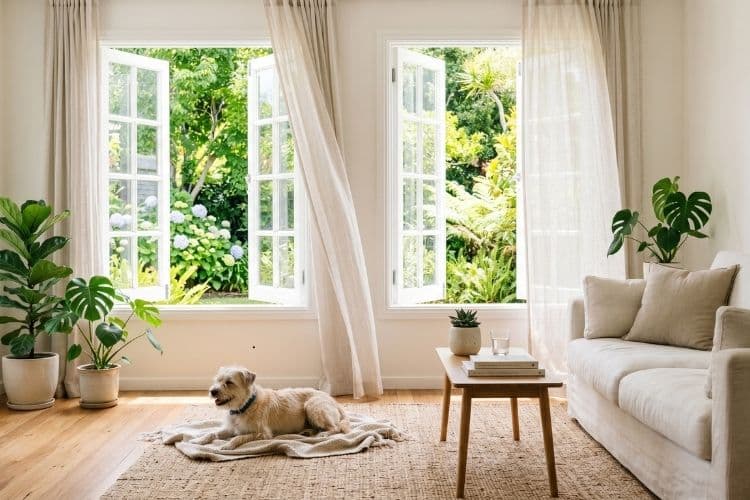 Fresh home with pets without harsh chemical smells in Maryland