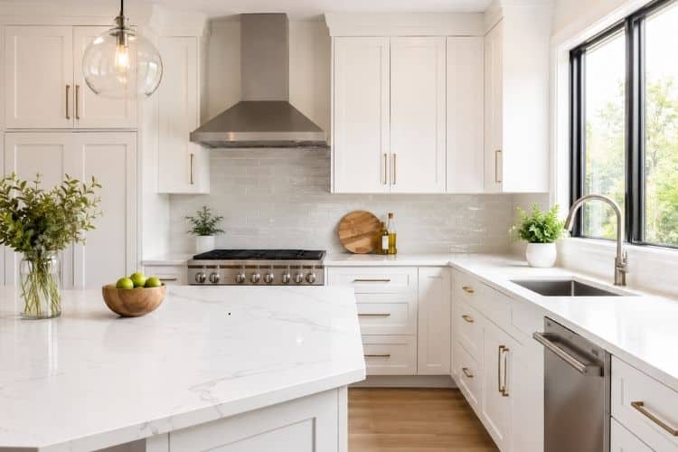 Clean kitchen after professional house cleaning in Bethesda