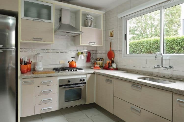 Organized kitchen counters that make recurring house cleaning easier in Annapolis MD